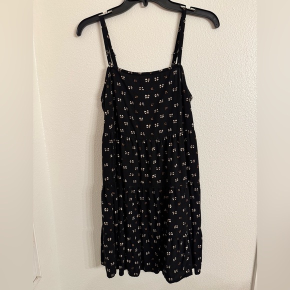 Old Nave Swing Tiered Black Dress - Picture 2 of 7